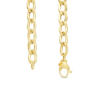 7.5mm Curb Chain Necklace in Hollow 14K Gold|Peoples Jewellers