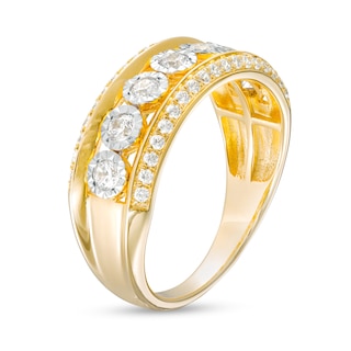 0.50 CT. T.W. Diamond Triple Row Anniversary Band in 10K Gold|Peoples Jewellers
