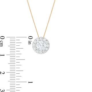 Trouvaille Collection CT. T.W. DeBeers®-Graded Diamond Frame Pendant in 14K Gold (F/I1)|Peoples Jewellers