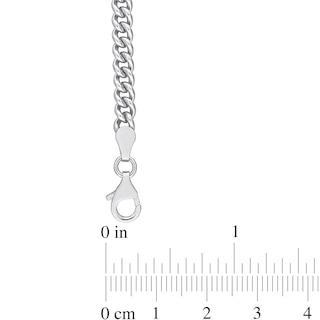 4.4mm Curb Chain Anklet in Sterling Silver - 9"|Peoples Jewellers