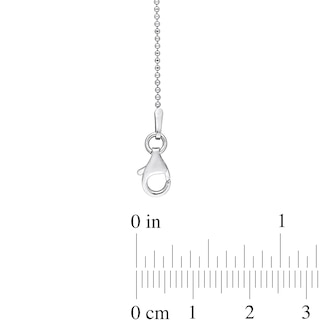 1.0mm Ball Chain Anklet in Sterling Silver - 9"|Peoples Jewellers