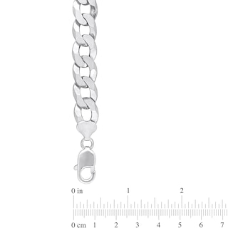 12.5mm Curb Chain Necklace in Sterling Silver