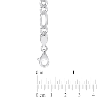 5.5mm Figaro Chain Necklace in Sterling Silver