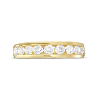 1.00 CT. T.W. Certified Lab-Created Diamond Nine Stone Anniversary Band in 14K Gold (F/SI2)|Peoples Jewellers