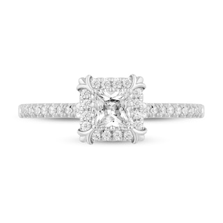 Enchanted Disney Majestic Princess 0.69 CT. T.W. Diamond Frame Engagement Ring in 14K White Gold|Peoples Jewellers