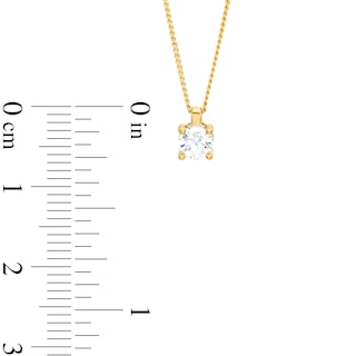 CT. Diamond Solitaire Pendant in 14K Gold (J/I3) – 19"|Peoples Jewellers