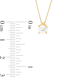 CT. Certified Diamond Solitaire Pendant in 14K Gold (J/I3) – 19"|Peoples Jewellers