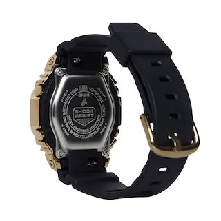 Ladies' Casio G-Shock Classic Gold-Tone IP Black Resin Strap Watch with Black Dial (Model: GMS2100GB-1A)|Peoples Jewellers