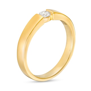 Men's 0.23 CT. Diamond Solitaire Wedding Band in 10K Gold|Peoples Jewellers