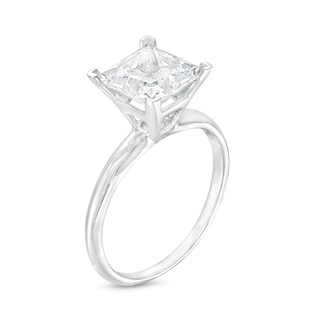 2.50 CT. Certified Princess-Cut Lab-Created Diamond Solitaire Engagement Ring in 14K Gold (F/SI2)|Peoples Jewellers