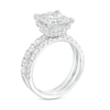 Thumbnail Image 3 of 3.00 CT. T.W. Certified Princess-Cut Lab-Created Diamond Bridal Set in 14K White Gold (F/SI2)