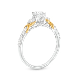 0.95 CT. T.W. Diamond Past Present Future® Infinity Engagement Ring in 14K Two-Tone Gold (I/I2)|Peoples Jewellers