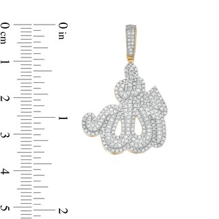 Men's 0.45 CT. T.W. Diamond Arabic Allah Charm in 10K Gold|Peoples Jewellers