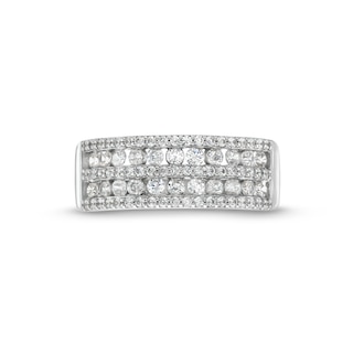 CT. T.W. Diamond Multi-Row Band in 10K Gold|Peoples Jewellers