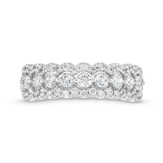 0.95 CT. T.W. Diamond Scallop Edge Band in 10K Gold|Peoples Jewellers
