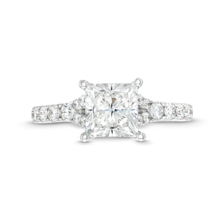 TRUE Lab-Created Diamonds by Vera Wang Love 2.45 CT. T.W. Princess-Cut Engagement Ring in 14K White Gold (F/VS2)|Peoples Jewellers