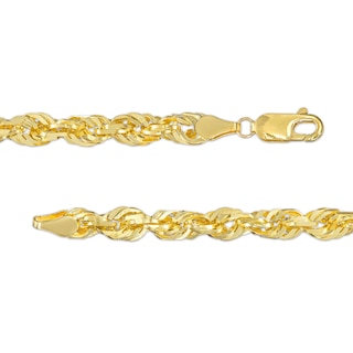 5.5mm Glitter Rope Chain Necklace in Solid 10K Gold - 24"|Peoples Jewellers