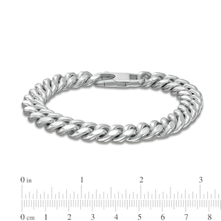 Diamond-Cut 10.7mm Cuban Curb Chain Bracelet in Solid Sterling Silver  - 8.5"|Peoples Jewellers