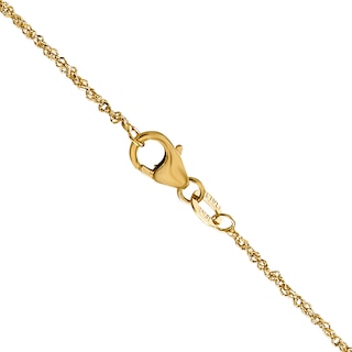 1.1mm Singapore Chain Necklace in 18K Gold