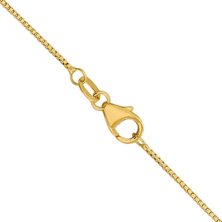 0.7mm Box Chain Necklace in 18K Gold