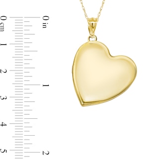 Engravable Tilted Heart Locket in Sterling Silver (1-2 Images and 1 Line)|Peoples Jewellers