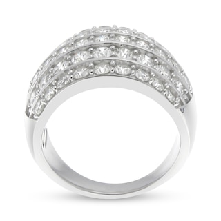 2.95 CT. T.W. Diamond Five Row Ring in 14K White Gold|Peoples Jewellers