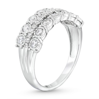 CT. T.W. Diamond Miracle Double Row Band in 10K Gold|Peoples Jewellers