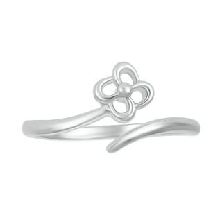 Celtic-Style Flower Wrap Toe Ring in Sterling Silver|Peoples Jewellers