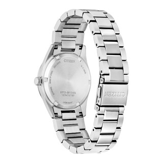 Ladies' Citizen Eco-Drive® Diamond Accent Silver-Tone Watch with Light Blue Dial (Model: EW2700-54L)|Peoples Jewellers