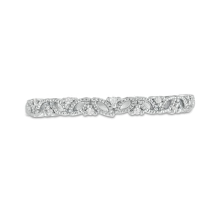 Diamond Accent Vine Vintage-Style Band in 10K Gold|Peoples Jewellers