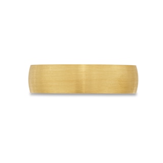 Men's 6.0mm Satin Finish Band in 18K Gold - Size 10|Peoples Jewellers