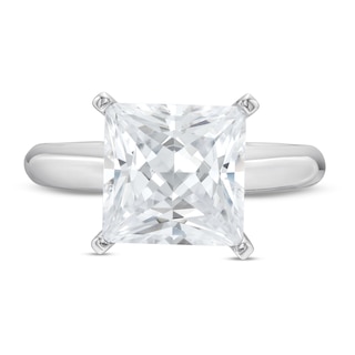 CT. Certified Princess-Cut Lab-Created Diamond Solitaire Engagement Ring in 14K White Gold (F/SI2)|Peoples Jewellers