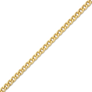 2.8mm Curb Chain Necklace and Bracelet Set in Hollow 10K Gold|Peoples Jewellers