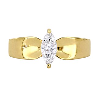 Eternally Bonded CT. Marquise-Cut Diamond Solitaire Engagement Ring in 14K Gold (H/SI2)|Peoples Jewellers