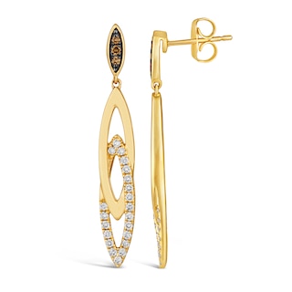 Le Vian® 0.35 CT. T.W. Diamond Marquise Drop Earrings in 14K Honey Gold™|Peoples Jewellers