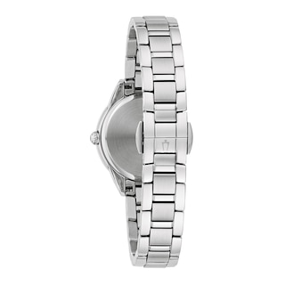 Ladies' Bulova Sutton 0.05 CT. T.W. Diamond Watch with Mother-of-Pearl Dial (Model: 96R253)|Peoples Jewellers