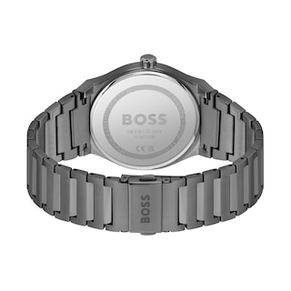 Men's Hugo Boss Candor Grey IP Watch with Grey Dial (Model: 1514078)|Peoples Jewellers