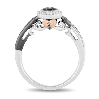 Disney Treasures The Nightmare Before Christmas 0.145 CT. T.W. Diamond Hill Ring in Sterling Silver and 10K Rose Gold|Peoples Jewellers
