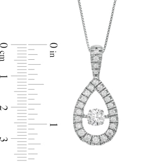 Unstoppable Love™ 1.50 CT. T.W. Diamond Teardrop Pendant in 10K White Gold|Peoples Jewellers