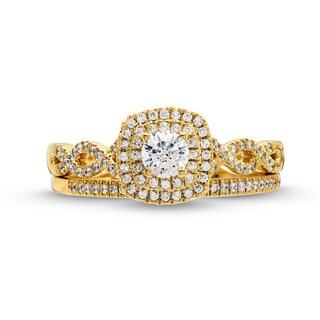 0.50 CT. Canadian Certified Diamond Framed Engagement Ring in 14K Gold (I/I1)|Peoples Jewellers
