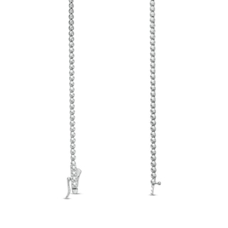 Italian Gold 2.00 CT. T.W. Certified Beaded Necklace in 18K White Gold (I/SI2)|Peoples Jewellers