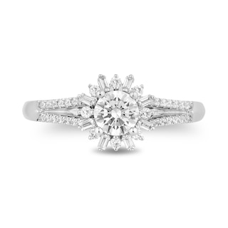 Enchanted Disney 0.69 CT. T.W. Diamond Engagement Ring in 14K White Gold - Size 7|Peoples Jewellers