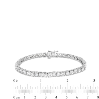 10.00 CT. T.W. Certified Diamond Tennis Bracelet in 18K White Gold (I/SI2)|Peoples Jewellers