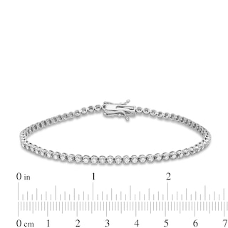 1.00 CT. T.W. Certified Lab-Created Diamond Tennis Bracelet in 10K White Gold (I/SI2)|Peoples Jewellers