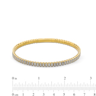 0.70 CT. T.W. Diamond Flexible Bangle in 10K Gold - 6.75"|Peoples Jewellers