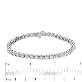 8.00 CT. T.W. Certified Lab-Created Diamond Tennis Bracelet in 10K White Gold (F/SI2) - 8.5”|Peoples Jewellers