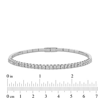 2.00 CT. T.W. Certified Lab-Created Diamond Bangle in 14K White Gold (F/SI2)|Peoples Jewellers