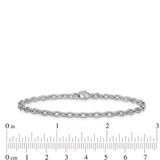 3.0mm Cable Chain Bracelet in Solid Platinum - 7.25"|Peoples Jewellers