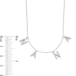 0.05 CT. T.W. Diamond "NANA" Station Necklace in Sterling Silver|Peoples Jewellers