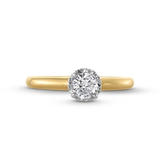 0.25 CT. Diamond Miracle Solitaire Engagement Ring in 14K Gold (J/I3)|Peoples Jewellers